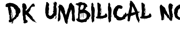 DK Umbilical Noose font preview